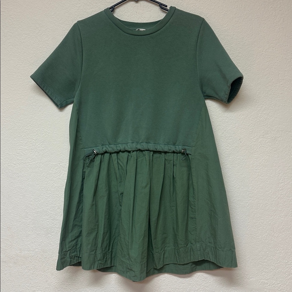 Anthropologie Olive Green Mini Dress - Picture 3 of 5
